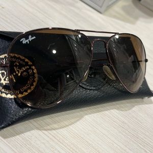 Brown RayBan sunglasses